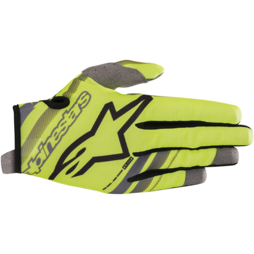 Alpinestars - Alpinestars Radar Youth Gloves - 3541819-551-2XS - Fluorescent Yellow/Black - 2XS