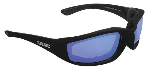 Epoch Eyewear - Epoch Eyewear Epoch Foam Sunglasses - EE4688 - Black / Blue Mirror Lens - OSFM