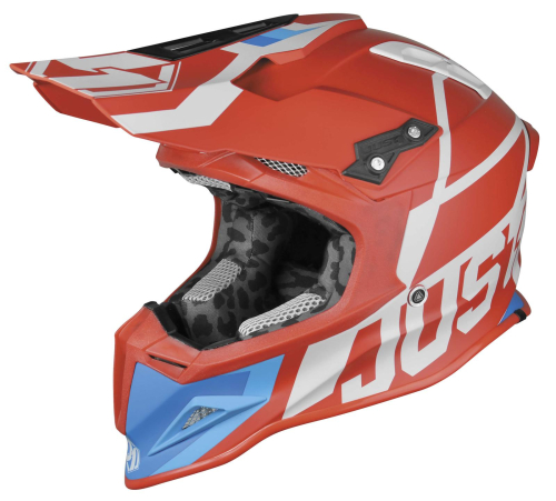 Just 1 - Just 1 J12 Unit Carbon Helmet - 6063230271045-05 - Red/White - Large