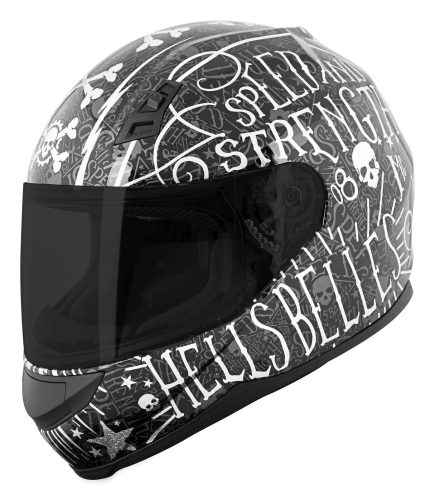 Speed & Strength - Speed & Strength SS700 Hells Belles Helmet - 884385 - Black/Silver - X-Small