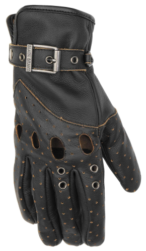 Black Brand - Black Brand Vintage Venom Womens Gloves - 15G-3521-BLK-WLG - Black - Large