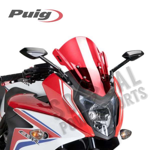 PUIG - PUIG Racing Windscreen - Red - 7003R
