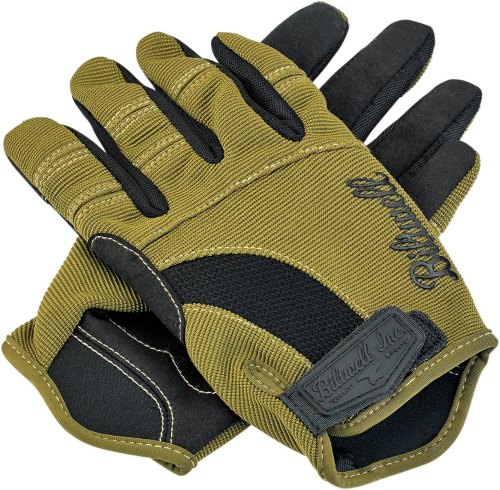 Biltwell Inc. - Biltwell Inc. Moto Gloves - GL-LRG-GT-BK - Olive/Black/Tan - Large