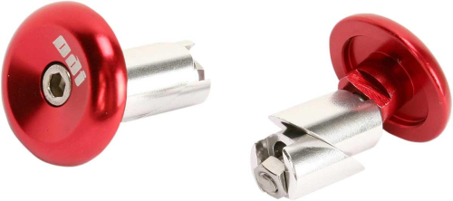 ODI - ODI Aluminum End Plugs - Red - L71APR