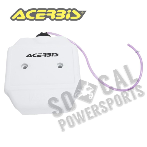 Acerbis - Acerbis Front Auxiliary Fuel Tank - 10in. x 9.5in. x 4.75in. - White - 1.3 gal. - 2044030002