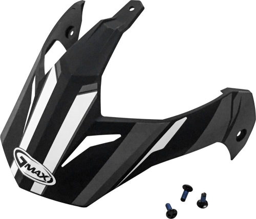 G-Max - G-Max Visor with Screws for GM-11/S Helmets - Vertical Matte Black/Dark Silver - G011088