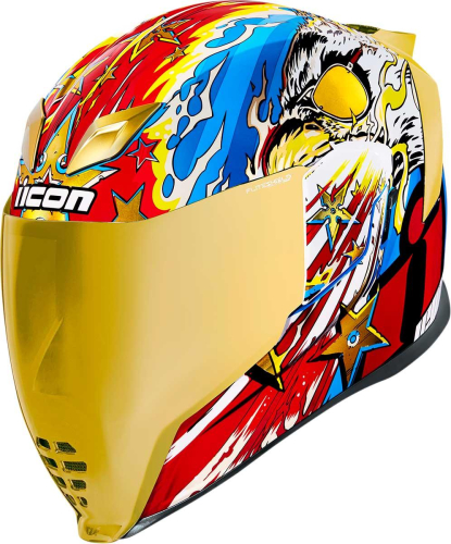 Icon - Icon Airflite Freedom Spitter Helmet - 0101-13924 - Gold - X-Small