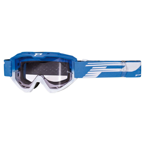 Pro Grip - Pro Grip 3450 Riot Goggles - PZ3450AZBI - Light Blue/White / Light Sensitive Clear Lens - OSFA