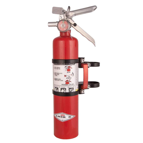 Axia Alloys - Axia Alloys 2.5lb. Red Amarex Extinguisher with Quick Release Mount - Black - MODFMAR BLK