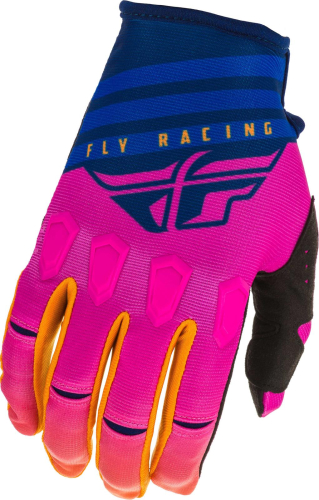 Fly Racing - Fly Racing Kinetic K220 Youth Gloves - 373-51904 - Midnight/Blue/Orange - 04