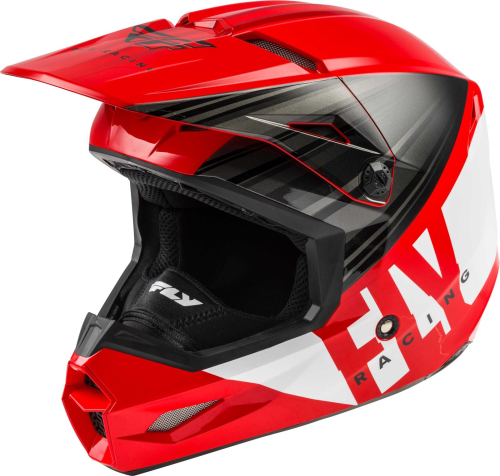 Fly Racing - Fly Racing Kinetic Cold Weather Helmet - 73-4944M - Red/Black/White - Medium