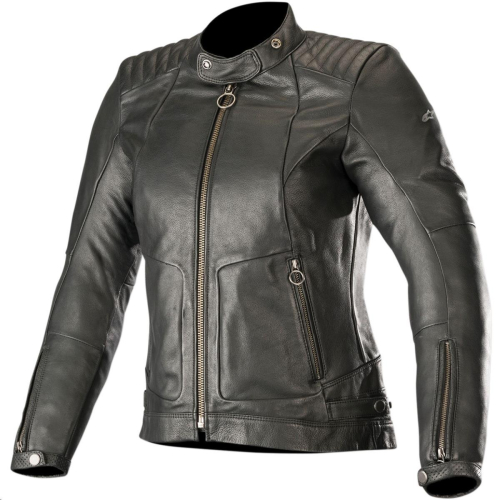 Alpinestars - Alpinestars Gal Womens Leather Jacket - 3117819-10-XXL - Black - 2XL