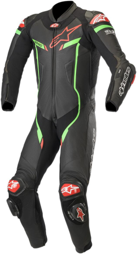 Alpinestars - Alpinestars GP Pro V2 Leather Suit Tech-Air Compatible - 3155019-1062-46 - Black/Bright Green - 46