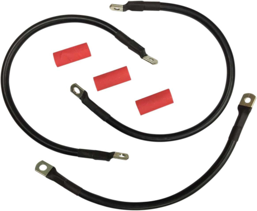 Drag Specialties - Drag Specialties Battery Cable Kit - Black - 2113-0668