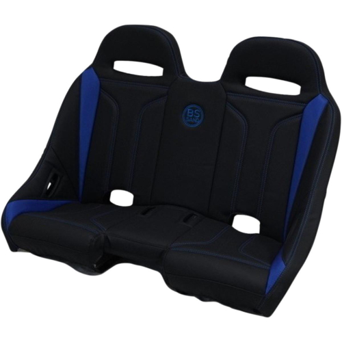 BS Sand - BS Sand Extreme Front/Rear Bench Seat - Double T - Black/Blue - EXBEBLDTX