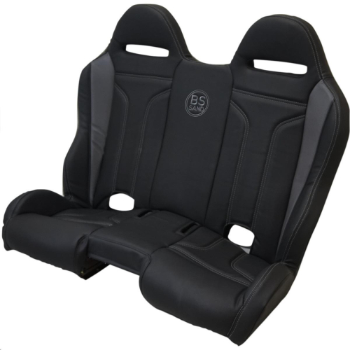 BS Sand - BS Sand Performance Front/Rear Bench Seat - Double T - Black/Gray - PEBEGYDTX