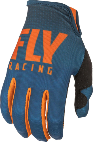 Fly Racing - Fly Racing Lite Hydrogen Youth Gloves - 372-01605 - Orange/Navy - 5
