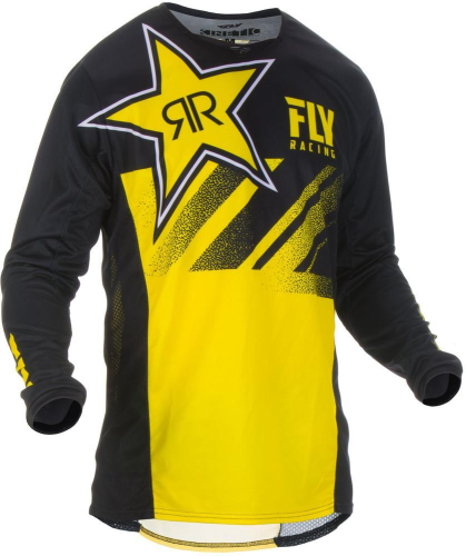 Fly Racing - Fly Racing Kinetic Rockstar Jersey - 372-323X - Yellow/Black - X-Large