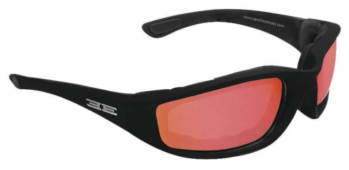 Epoch Eyewear - Epoch Eyewear Epoch Foam Sunglasses - EE4763 - Black / Red Mirror Lens - OSFM