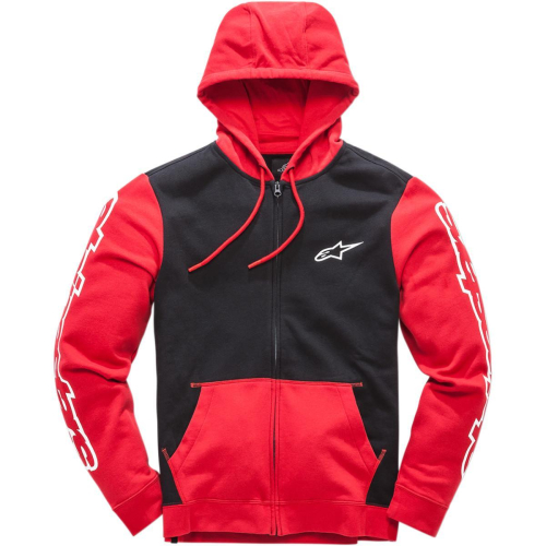 Alpinestars - Alpinestars Machine Fleece Zip-Up Hoody - 1017530053010L - Red/Black - Large