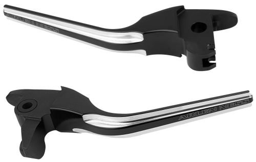 Arlen Ness - Arlen Ness Billet Clutch and Brake Hand Lever Set - Black - 08-907