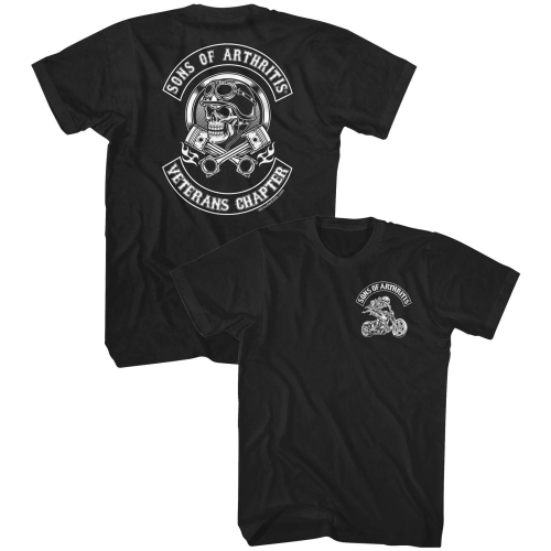 Evel Knievel - Evel Knievel SOA Veterans Chapter T-Shirt - SOA508LG - Black - Large