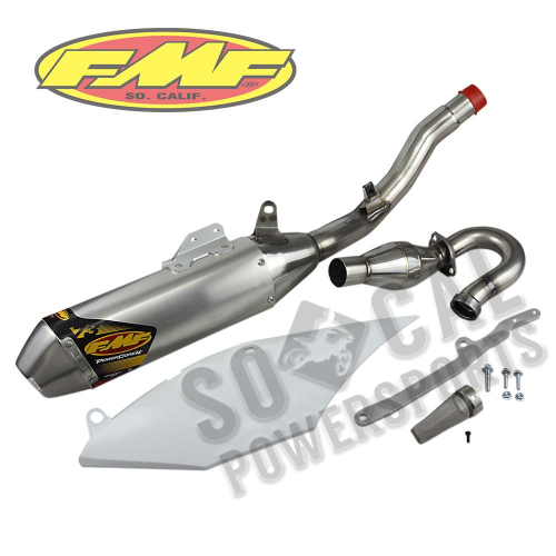 FMF Racing - FMF Racing PowerCore 4 Hex Single System with Stainless Steel Megabomb - 041563