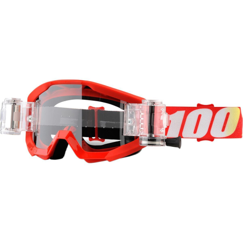 100% - 100% Strata SVS Furnace Goggles - 50420-232-02 - Furnace Red/White / Clear Lens - OSFM
