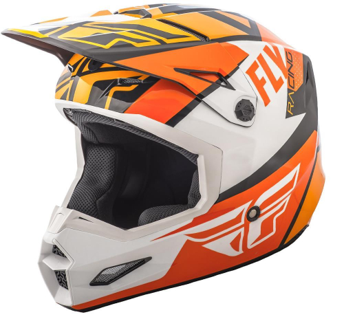 Fly Racing - Fly Racing Elite Guild Helmet - 73-8608-4-XS - Orange/White/Black - X-Small