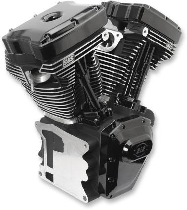 S&S Cycle - S&S Cycle T124HC Series Long Block Engine - Black Edition - 3100831