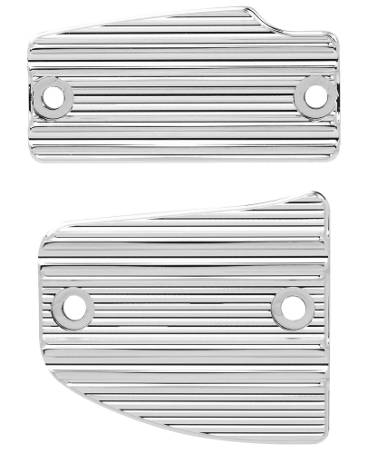 Arlen Ness - Arlen Ness Front and Rear Brake Master Cylinder Cover Kit - Chrome - I-1227