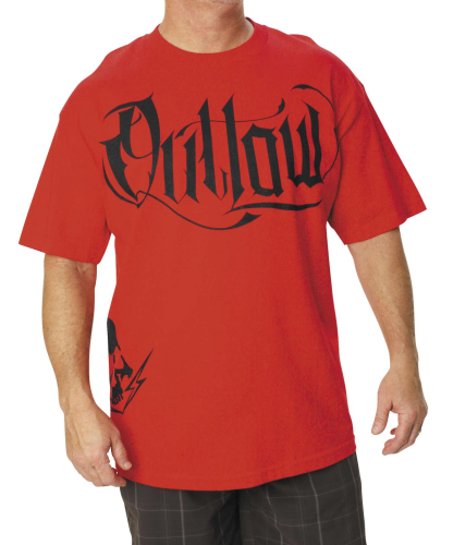 Outlaw Threadz - Outlaw Threadz Script T-Shirt - MT92-2XL - Red - 2XL