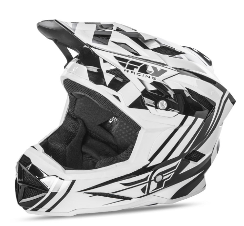 Fly Racing - Fly Racing Default Graphics Youth Helmet - 73-9161YL - White/Black - Large