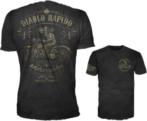 Lethal Threat - Lethal Threat Diablo Rapido T-Shirt - VV40116L - Black - Large