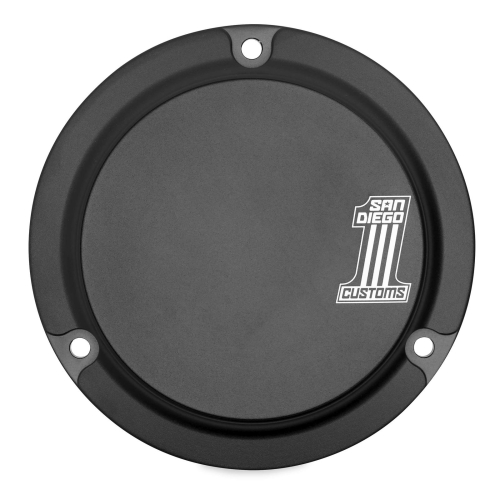 San Diego Customs - San Diego Customs Derby Cover - Black Number 1 - P-DCE003BLK
