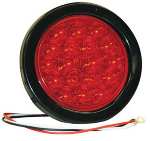 Buyers - Buyers 4in. Round LED Taillight - 18 Red Diodes - 5624118