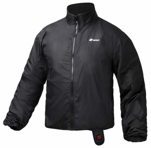Venture - Venture 12V Heated Motorcycle Jacket Liner with Wireless Remote - GT-40 3X - Black - 3XL