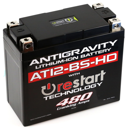 Antigravity Batteries - Antigravity Batteries RE-START Lithium-Ion Battery - YT12-BS Case Style - AG-AT12BS-HD-RS