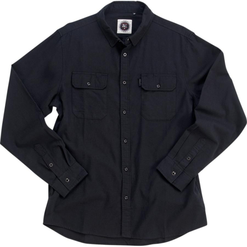 Biltwell Inc. - Biltwell Inc. Lightweight Flannel Shirt - 8145-068-006 - Blackout - 2XL