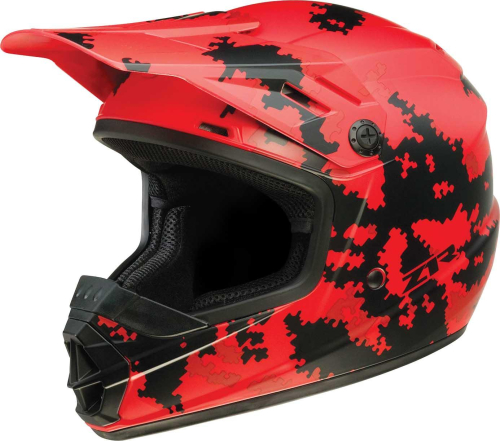 Z1R - Z1R Rise Digi Camo Youth Helmet - 0111-1460 - Matte Red - Small