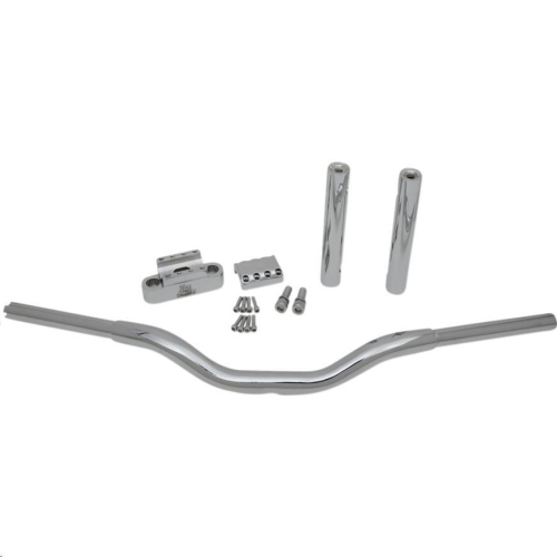 LA Choppers - LA Choppers 1-1/4in. Kage Fighter Straight Heights T-Bar - 10in. Rise - Chrome - LA-7335-10