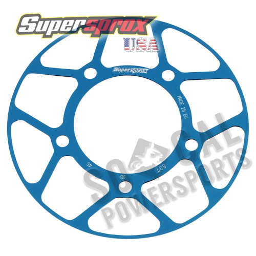 Supersprox - Supersprox Edge Disc Insert - 45T Rear Sprocket - Blue - RACD-807-45-BLU
