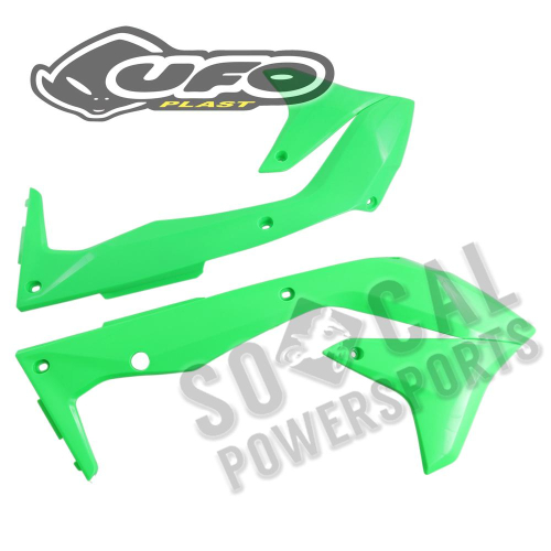 UFO Plastics - UFO Plastics Radiator Covers - Neon Green - KA04736-AFLU