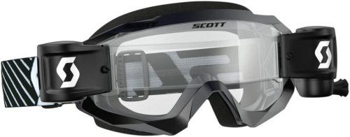Scott USA - Scott USA Hustle X WFS Goggles - 268184-1007113 - Black/White / Clear Works Lens - OSFM