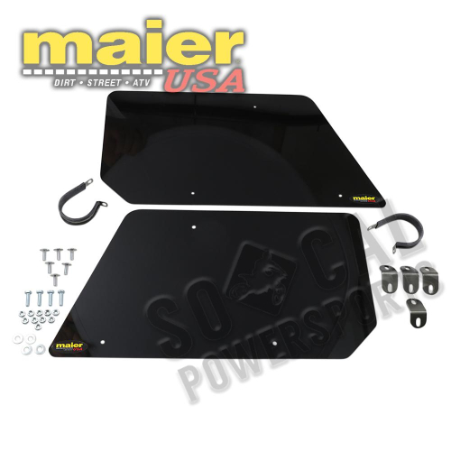 Maier Mfg - Maier Mfg Rear Number Plate - Black - 190420