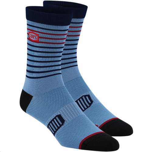 100% - 100% Advocate Performance Socks - 24017-002-17 - Blue - Sm-Md