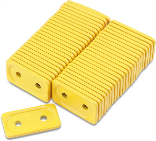 Woodys - Woodys Double Grand Digger Aluminum Support Plates - 5/16in. - Yellow (48pk.) - ADG-3800-48