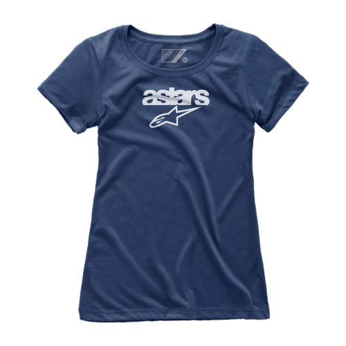 Alpinestars - Alpinestars Heritage Blaze Womens T-Shirt - 1W387300470L - Navy - Large