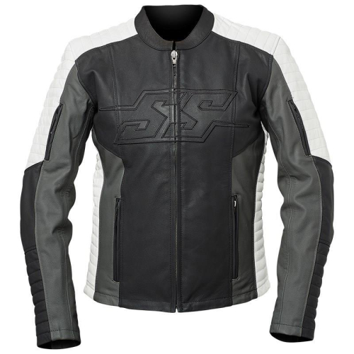 Speed & Strength - Speed & Strength Hellcat Leather Jacket - 1101-1231-0852 - Black/Gray/White - Small