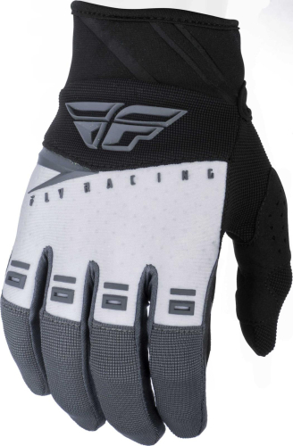 Fly Racing - Fly Racing F-16 Youth Gloves - 372-91001 - Black/White/Gray - 1